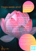 Affiche A4 Les 4 premiers membres du Yoga dialogue entre pratique et theorie